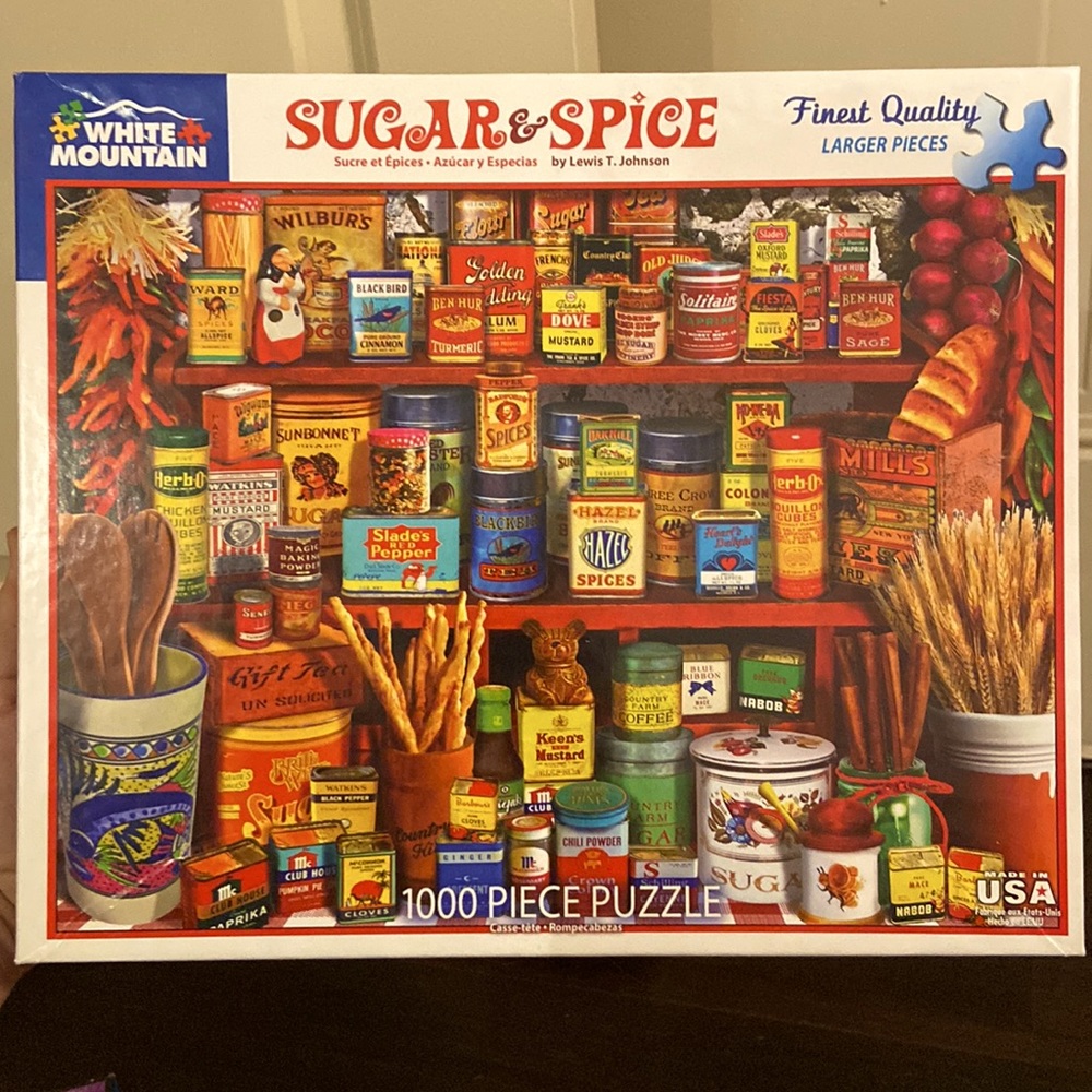 🧩2/$14! 1000 piece jigsaw puzzle! “Sugar &Spice”